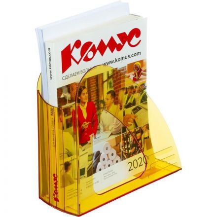 Лоток вертикальный Attache 90мм Bright Colours прозрачный желтый Лоток вертикальный Attache 90мм Bright Colours прозрачный желтый