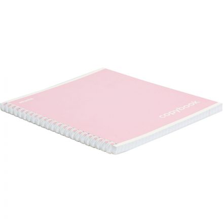 Тетрадь общая А5 80л Attache Акварель гребень картон розовый