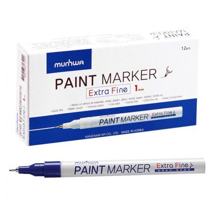 Маркер лаковый MunHwa 1 мм синий