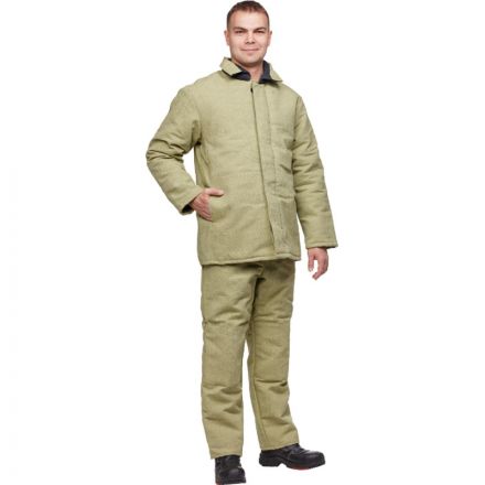 Костюм сварщика брезентовый утепл. кур/бр (модель КС02ПР) (60-62) 182-188