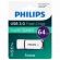 Флеш-диск 64 GB PHILIPS SNOW, разъем USB 3.0, фиолетовый, FM64FD75B/97