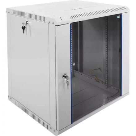 Шкаф настенный телеком. ЦМО разб. 12U (600х520) дверь стекло (ШРН-Э-12.500)