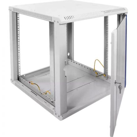 Шкаф настенный телеком. ЦМО разб. 12U (600х520) дверь стекло (ШРН-Э-12.500)