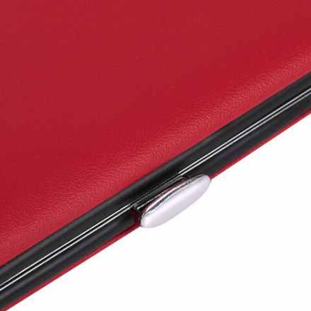 Универсальный набор для маникюра и педикюра 9 в 1 в футляре, MINI, красный, блистер, WBZ (ВБЗ), 609497