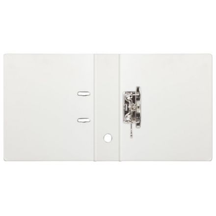 Папка-регистратор BRAUBERG с двухсторонним покрытием из ПВХ, 70 мм, белая, 222651