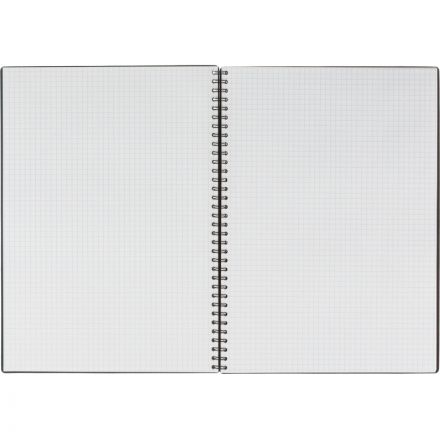 Бизнес-тетрадь Комус А4 100л, кл., обл.пластик, спираль, голубая  Classic