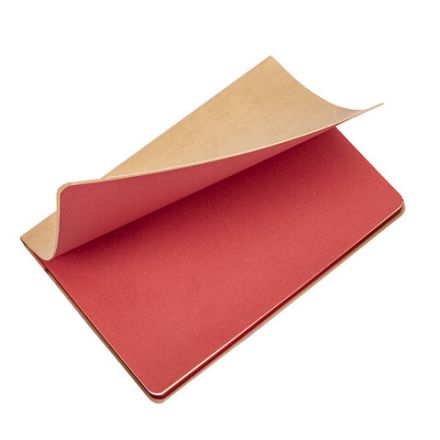 Блокнот А5 (148x218 мм), BRAUBERG "Metropolis Mix", под кожу, 80 л., в точку, бежевый, 113317