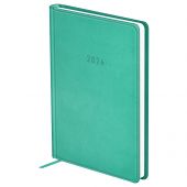 Ежедневник датированный 2026г., А6, 176л., твердый переплет, кожзам, BG "Winner. Light teal", светло-бирюзовый