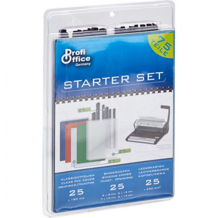 Пружины для переплета пластиковые ProfiOffice старт.набор(с обложками) Пружины для переплета пластиковые ProfiOffice старт.набор(с обложками)