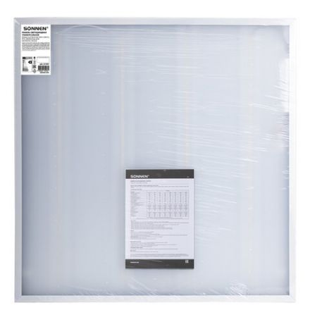 Светильник светодиодный АРМСТРОНГ SONNEN, нейтральный свет 4000 K, 595х595х19, 36 Вт, матовый, 237857