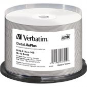 Носители информации DVD-R Verbatim 4.7Gb 16x Cake 50шт/уп Printable (43755)
