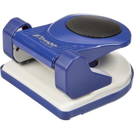 Дырокол Комус MPBL30 до 30 лист., металл, с линейкой и блокиратором, синий