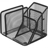 Подставка для письменных принадлежностей и писем Attache (4 секции, металлическая сетка, 145х130х128 мм, черная) Подставка для письменных принадлежностей и писем Attache (4 секции, металлическая сетка, 145х130х128 мм, черная)