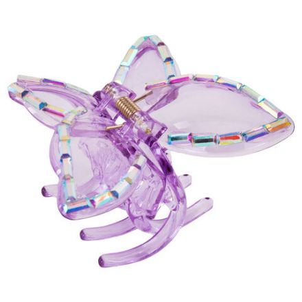 Крабы для волос НАБОР 2 шт., 7 см / 10 см, глянцевый, soft-touch, фиолетовый, MONTE VITA (МОНТЕ ВИТА), 457033