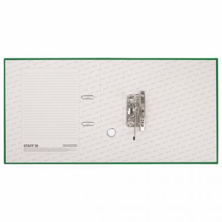 Папка-регистратор STAFF "Manager" с покрытием из ПВХ, 70 мм, без уголка, зеленая, 225981 Папка-регистратор STAFF "Manager" с покрытием из ПВХ, 70 мм, без уголка, зеленая, 225981