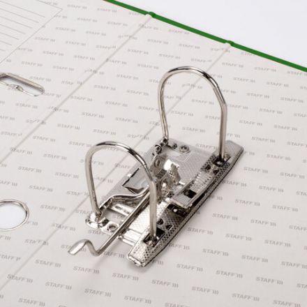 Папка-регистратор STAFF "Manager" с покрытием из ПВХ, 70 мм, без уголка, зеленая, 225981 Папка-регистратор STAFF "Manager" с покрытием из ПВХ, 70 мм, без уголка, зеленая, 225981