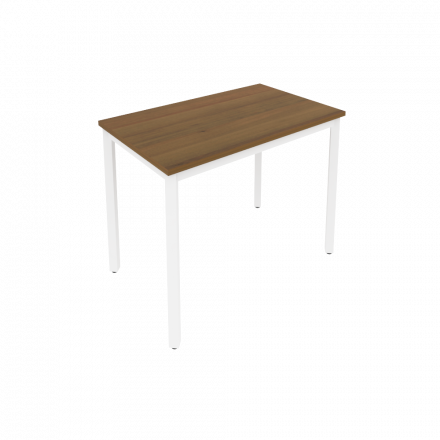 Slim Стол письменный на металлокаркасе С.СП-3.1 Орех/Белый металл 980*600*750 Slim Стол письменный на металлокаркасе С.СП-3.1 Орех/Белый металл 980*600*750