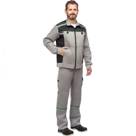 Костюм рабочий летний муж. л26-КПК сер/черн (р.52-54) 170-176 Костюм рабочий летний муж. л26-КПК сер/черн (р.52-54) 170-176