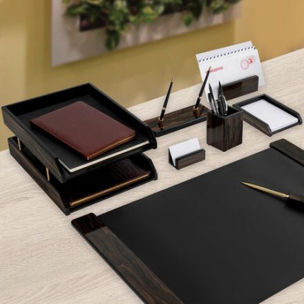 Набор настольный GALANT "Blackwood" из дерева, 8 предметов, цвет "чёрное дерево", 238165 Набор настольный GALANT "Blackwood" из дерева, 8 предметов, цвет "чёрное дерево", 238165
