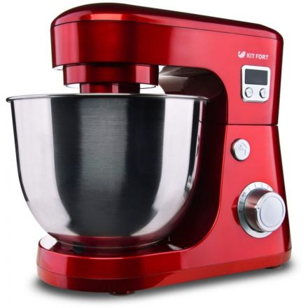 Миксер Kitfort КТ-1308-1,планетарный, красный, 600 Вт, 4,2 л,пластик Миксер Kitfort КТ-1308-1,планетарный, красный, 600 Вт, 4,2 л,пластик