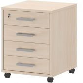 Тумба PT Арго . подкатная 4 ящика АТЛ-04 бук