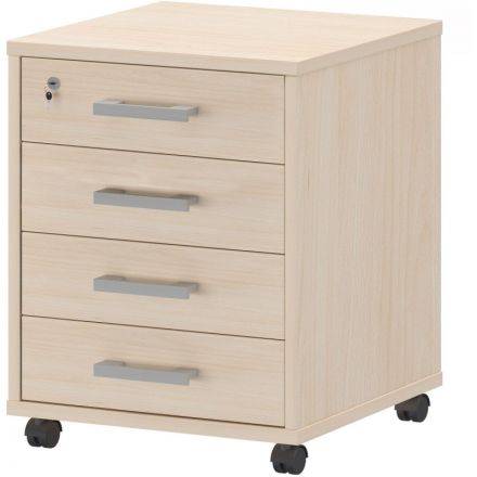 Тумба PT Арго . подкатная 4 ящика АТЛ-04 бук