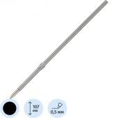 Стержень шариковый черный 107 мм (толщина линии 0.5 мм) Стержень шариковый черный 107 мм (толщина линии 0.5 мм)