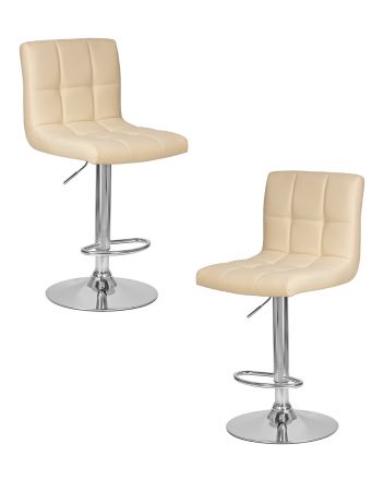 Набор 2 шт Стул барный DOBRIN CANDY, кремовый