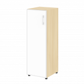 Yalta Шкаф узкий LT.SU-2.4 R (L) white Акация/Стекло white 400*450*1195