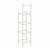 Loft Угловой проходной переходной модуль VR.L-SL.UPK-2.3.4 Белый металл 446*446*1869