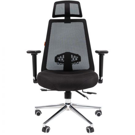 Кресло VT_Chairman 535 Россия LUX ткань черный/черный