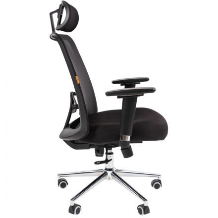 Кресло VT_Chairman 535 Россия LUX ткань черный/черный