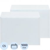 Конверт белый С5 стрип 162х229 80г КОМУС 1000шт/ уп