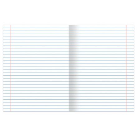 Тетрадь А5 48 л. BRAUBERG скоба, линия, обложка картон, "Magical Colors" (микс в спайке), 404385