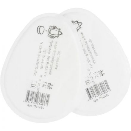 Предфильтр противоаэрозольный БРИЗ-1006 P1 R, 2шт/уп