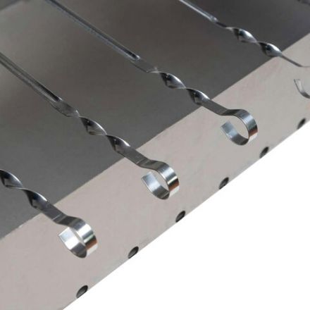 Мангал сборный стальной, размер 500х300х500 мм + 6 шампуров из нержавеющей стали, в коробке, 701728