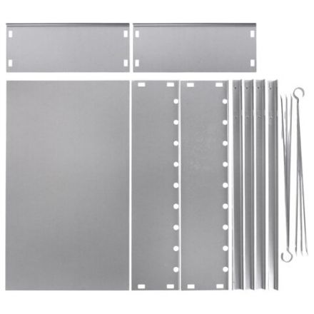 Мангал сборный стальной, размер 500х300х500 мм + 6 шампуров из нержавеющей стали, в коробке, 701728