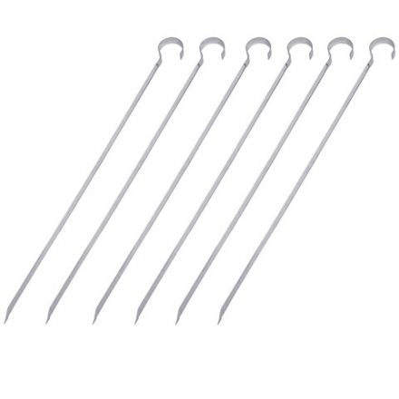 Мангал сборный стальной, размер 500х300х500 мм + 6 шампуров из нержавеющей стали, в коробке, 701728