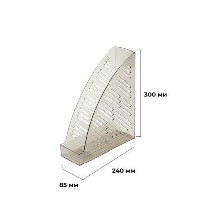 Вертикальный накопитель Attache 85мм прозрачный тонированный