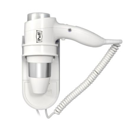 Фен для волос настенный PUFF-1600, 1600 Вт, пластик, 2 скорости, белый, 1405.003 Фен для волос настенный PUFF-1600, 1600 Вт, пластик, 2 скорости, белый, 1405.003