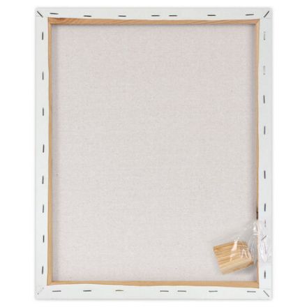 Холст на подрамнике BRAUBERG ART BASIC, 40х50 см, 280 г/м2, хлопок, мелкое зерно, грунт, 192667