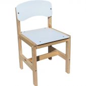 Стул детский KEN_Ростик регулируемый (1-3) белый спин+сид