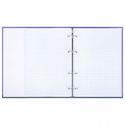 Тетрадь на кольцах А5 175х215 мм, 120 листов, твердый картон, клетка, BRAUBERG, "Monocolor", 404716