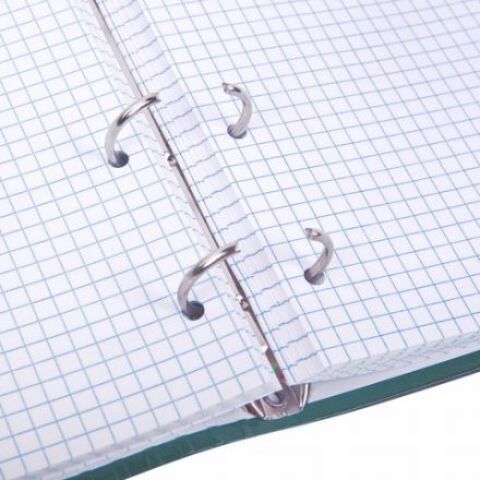 Тетрадь на кольцах А5 175х215 мм, 120 листов, твердый картон, клетка, BRAUBERG, "Monocolor", 404716