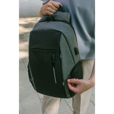 Рюкзак HEIKKI OUTLOOK (ХЕЙКИ) универсальный, отделение для ноутбука, серый, 46x32x16 см, 273890