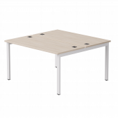 Бенч-система на 2 места Everprof EVO на металлокаркасе 1380х670(1370)x755 Дуб Соната/Белый