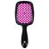 Расческа для волос массажная 20х8,5 см, массажер и щетка для чистки В ПОДАРОК, черная/розовая, MONTE VITA (МОНТЕ ВИТА), 457430