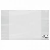 Обложка ПВХ со штрихкодом для тетрадей и дневников, ПЛОТНАЯ, 120 мкм, 210х350 мм, прозрачная, ЮНЛАНДИЯ, 229306