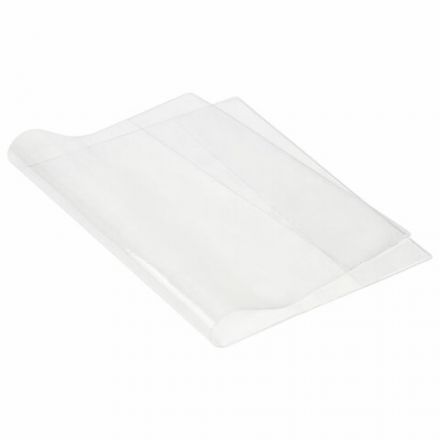 Обложка ПВХ со штрихкодом для тетрадей и дневников, ПЛОТНАЯ, 120 мкм, 210х350 мм, прозрачная, ЮНЛАНДИЯ, 229306