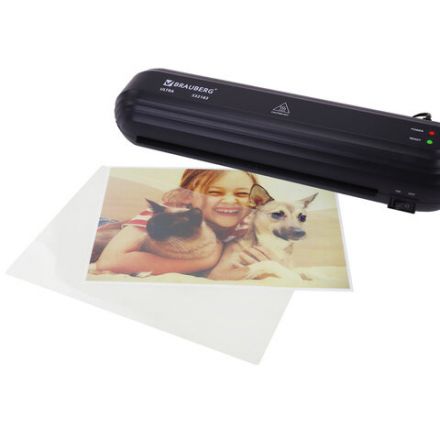 Ламинатор BRAUBERG ULTRA PM235B, ЧЕРНЫЙ, формат A4, толщина пленки 60-150 мкм, скорость 30 см/мин, 532183